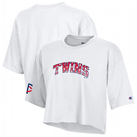 Champion Women's Boyfriend Cropped Americana T-Shirt