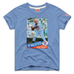 Minnesota Twins Kirby Puckett Minnesota Twins Homage Youth Topps Baseball Card Tri-Blend T-Shirt